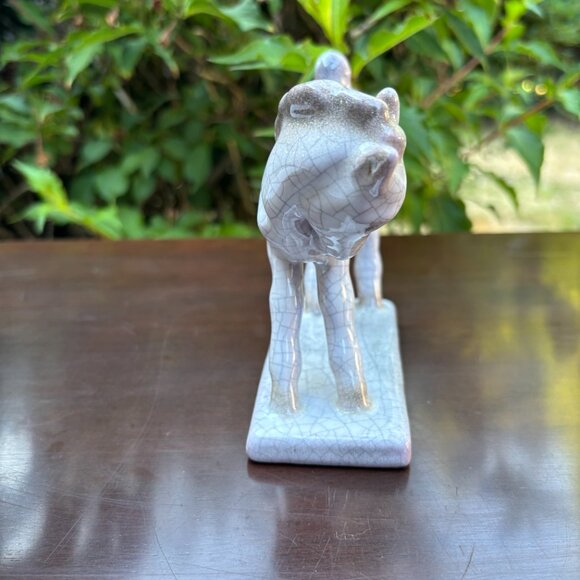 Vintage Horse Figurine West German Crackle Glaze Foal by Karlsruher Majolika - Picture 5 of 15